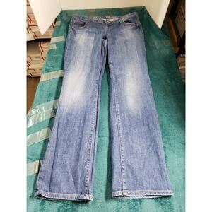 Gap Jeans Size 14 Long Womens Blue Denim Stretch Pants Mid Rise Premium Bootcut